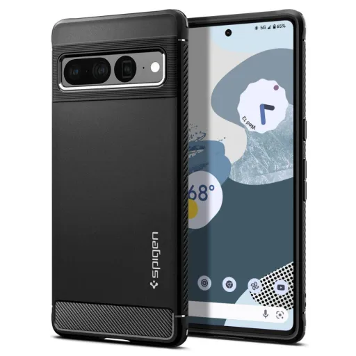 Google Pixel 7 Pro Spigen Rugged Armor tok matt fekete Google Pixel 7 Pro Spigen Rugged Armor tok matt fekete