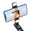 Mcdodo SS-1771 selfie bot, szelfibot LED világítással és távirányítóval (fekete) - 4. kép