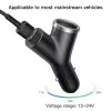 Baseus Y Type autós telefontöltő 2 USB aljzattal 3.4A fekete - 0. kép