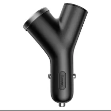 Baseus Y Type autós telefontöltő 2 USB aljzattal 3.4A fekete