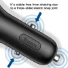 Baseus Y Type autós telefontöltő 2 USB aljzattal 3.4A fekete - 3. kép