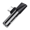 Baseus USB Type-C - Type-C + 3.5mm JACK audio Adapter fekete (CATL41-01) - 2. kép