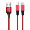 Baseus Rapid 2in1 micro USB/ Lightning kábel 1,2 m 3A piros - 3. kép