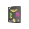 Forever Light Neon LED szív piros Bat + USB (FLNEO7) - 1. kép