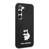 Samsung Galaxy S23+ Karl Lagerfeld Liquid Silicone Choupette NFT tok fekete (KLHCS23MSNCHBCK) - 1. kép