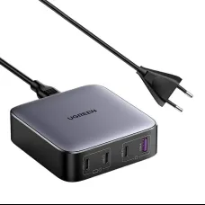 Ugreen CD328 Nexode hálózati töltő adapter, 3x USB-C, USB-A, GaN, 100W (fekete)
