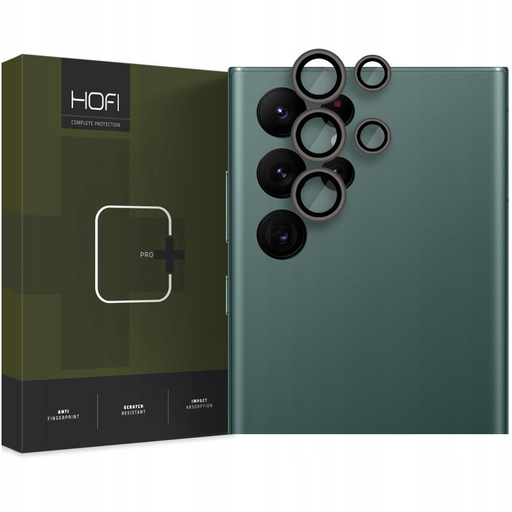 Samsung Galaxy S23 Ultra Hofi CamRing Pro+ kameralencse védő üvegfólia fekete Samsung Galaxy S23 Ultra Hofi CamRing Pro+ kameralencse védő üvegfólia fekete