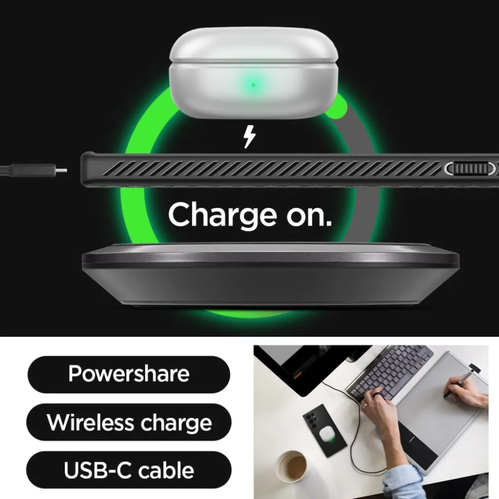 Samsung Galaxy S23 Ultra Spigen Liquid Air flexibilis TPU gél tok matt fekete (S Pent nem tartalmaz) - 13