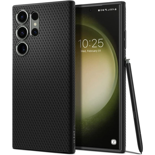 Samsung Galaxy S23 Ultra Spigen Liquid Air flexibilis TPU gél tok matt fekete (S Pent nem tartalmaz) Samsung Galaxy S23 Ultra Spigen Liquid Air flexibilis TPU gél tok matt fekete (S Pent nem tartalmaz)