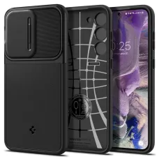 Samsung Galaxy S23 Spigen Optik Armor Tok Kameravédelemmel Fekete