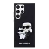 Samsung Galaxy S23 Ultra Karl Lagerfeld PU Saffiano Karl és Choupette NFT tok fekete (KLHCS23LSANKCPK) - 1. kép