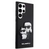 Samsung Galaxy S23 Ultra Karl Lagerfeld PU Saffiano Karl és Choupette NFT tok fekete (KLHCS23LSANKCPK) - 2. kép