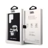 Samsung Galaxy S23 Ultra Karl Lagerfeld PU Saffiano Karl és Choupette NFT tok fekete (KLHCS23LSANKCPK) - 3. kép