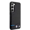 Samsung Galaxy S23 Plus BMW M PU Carbon Blue Line tok fekete - 1. kép