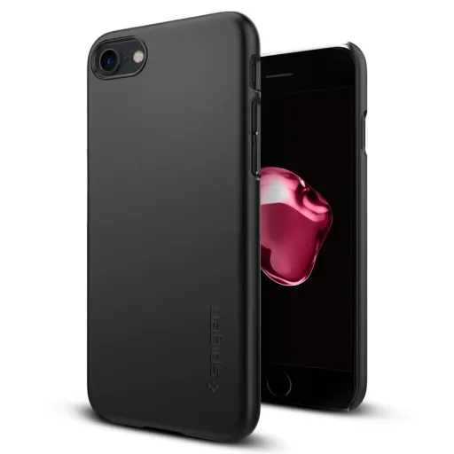 iPhone 7 /8 / SE 2020 /SE 2022 Spigen Thin Fit ultravékony tok fekete színben