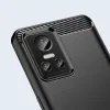 Realme GT Neo 3 Carbon szénszál mintájú TPU tok fekete - 4. kép