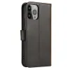 Xiaomi 13 Elegant mágneses bőr fliptok fekete - 2. kép