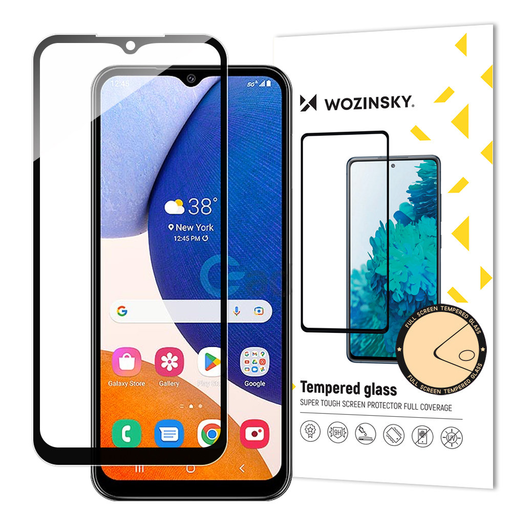 Samsung Galaxy A14 4G/5G üvegfólia Wozinsky Full Glue 9H fekete kerettel tokbarát Samsung Galaxy A14 4G/5G üvegfólia Wozinsky Full Glue 9H fekete kerettel tokbarát