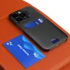 iPhone 14 Pro Max Leather Stand tok kártyatartóval fekete - 4. kép
