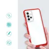 Samsung Galaxy A14 4G/5G Clear 3 az 1-ben szilikon tok kerettel piros - 1. kép