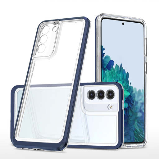 Samsung Galaxy A14 4G/5G Clear 3 az 1-ben szilikon tok kerettel kék Samsung Galaxy A14 4G/5G Clear 3 az 1-ben szilikon tok kerettel kék