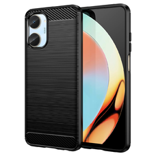Realme 10 Carbon szénszál mintájú TPU tok fekete