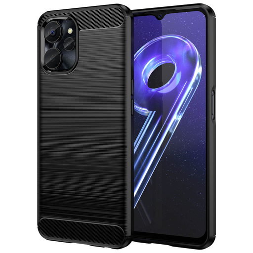 Realme 10 5G/Realme 9i 5G Carbon szénszál mintájú TPU tok fekete Realme 10 5G/Realme 9i 5G Carbon szénszál mintájú TPU tok fekete