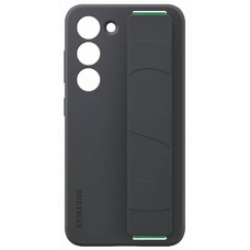 Samsung Galaxy S23 Plus Samsung gyári szilikon tok pánttal fekete (EF-GS916TBEGWW)