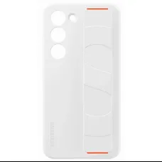 Samsung Galaxy S23 Plus Samsung gyári szilikon tok pánttal fehér (EF-GS916TWEGWW)