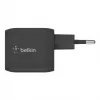 Belkin BoostCharge Pro 45W PD 3.0 PPS Dual USB-C GaN hálózati töltő adapter fekete (WCH011vfBK) - 2. kép