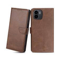 Xiaomi Redmi A1 magnetické PU kožené flip puzdro s držiakom na karty tmavohnedé Alphajack Xiaomi Redmi A1 magnetické PU kožené flip puzdro s držiakom na karty tmavohnedé Alphajack