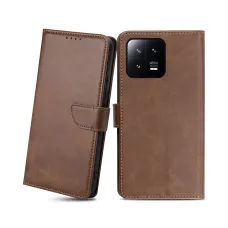 Xiaomi 13 magnetické PU kožené flip puzdro s držiakom na karty tmavohnedé Alphajack Xiaomi 13 magnetické PU kožené flip puzdro s držiakom na karty tmavohnedé Alphajack