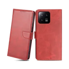 Xiaomi 13 magnetické PU kožené flip puzdro s držiakom na karty červené Alphajack Xiaomi 13 magnetické PU kožené flip puzdro s držiakom na karty červené Alphajack