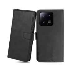 Xiaomi 13 Pro magnetické PU kožené flip puzdro s držiakom na karty čierne Alphajack Xiaomi 13 Pro magnetické PU kožené flip puzdro s držiakom na karty čierne Alphajack