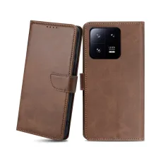 Xiaomi 13 Pro magnetické PU kožené flip puzdro s držiakom na karty tmavohnedé Alphajack Xiaomi 13 Pro magnetické PU kožené flip puzdro s držiakom na karty tmavohnedé Alphajack