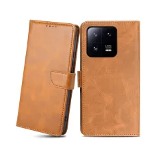 Svetlohnedé magnetické PU kožené flip puzdro Xiaomi 13 Pro s držiakom na karty Alphajack Svetlohnedé magnetické PU kožené flip puzdro Xiaomi 13 Pro s držiakom na karty Alphajack