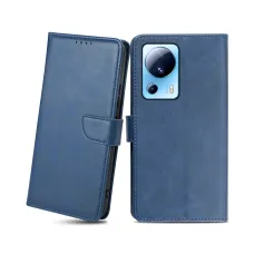 Xiaomi 13 Lite magnetické PU kožené flip puzdro s držiakom na karty modré Alphajack Xiaomi 13 Lite magnetické PU kožené flip puzdro s držiakom na karty modré Alphajack