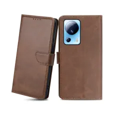 Xiaomi 13 Lite magnetické PU kožené puzdro s držiakom na karty tmavohnedé Alphajack Xiaomi 13 Lite magnetické PU kožené puzdro s držiakom na karty tmavohnedé Alphajack