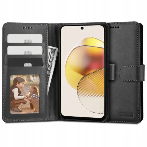 Motorola Moto G73 5G Tech-Protect Wallet fliptok fekete