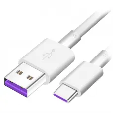 Huawei AP71 gyorstöltő USB-C adatkábel 5A 1 m fehér