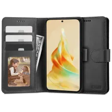 Oppo Reno 8T Tech-Protect Wallet fliptok fekete