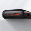 Baseus Qpow Pro Powerbank 10000mAh USB + TYP C - PD 22,5W Type C kábellel fekete - 3. kép