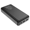 Borofone BJ24A Powerbank 20000mAh 2xUSB fekete - 0. kép