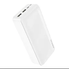 Borofone BJ27B Pindar Powerbank 30000mAh 2xUSB fehér