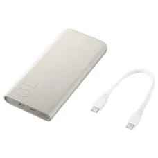 Samsung gyári FastCharge Powerbank 2x USB-C 25W 10000mAh bézs (EB-P3400XUEGEU)