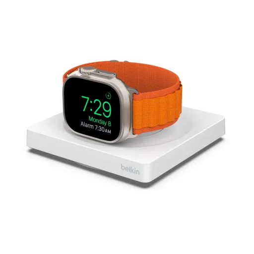 Belkin BoostCharge Pro hordozható Apple Watch gyorstöltő fehér (WIZ015btWH)