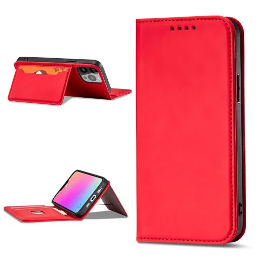 Samsung Galaxy A54 5G Mágneses Card fliptok piros Samsung Galaxy A54 5G Mágneses Card fliptok piros