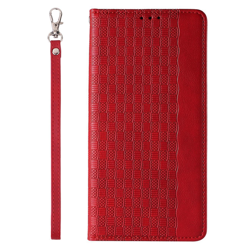 Samsung Galaxy A54 5G Mágneses Strap fliptok piros Samsung Galaxy A54 5G Mágneses Strap fliptok piros