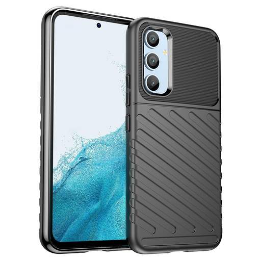 Flexibilné TPU puzdro Samsung Galaxy A54 5G Thunder poskytujúce zvýšenú ochranu čierne