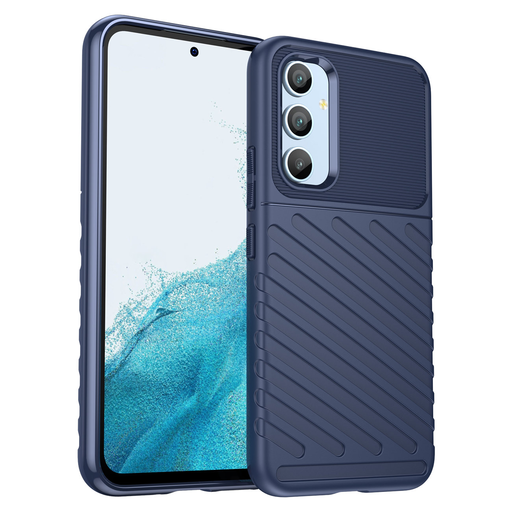 Flexibilné TPU puzdro Samsung Galaxy A54 5G Thunder poskytujúce zvýšenú ochranu modré
